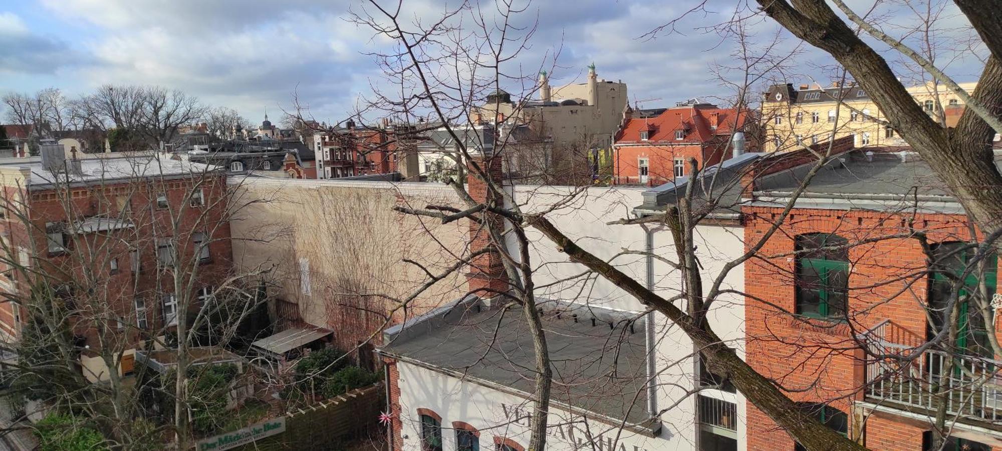 Apartment Cottbus City Mit Blick Ueber Die Daecher - Fuer Treppensteiger Esterno foto